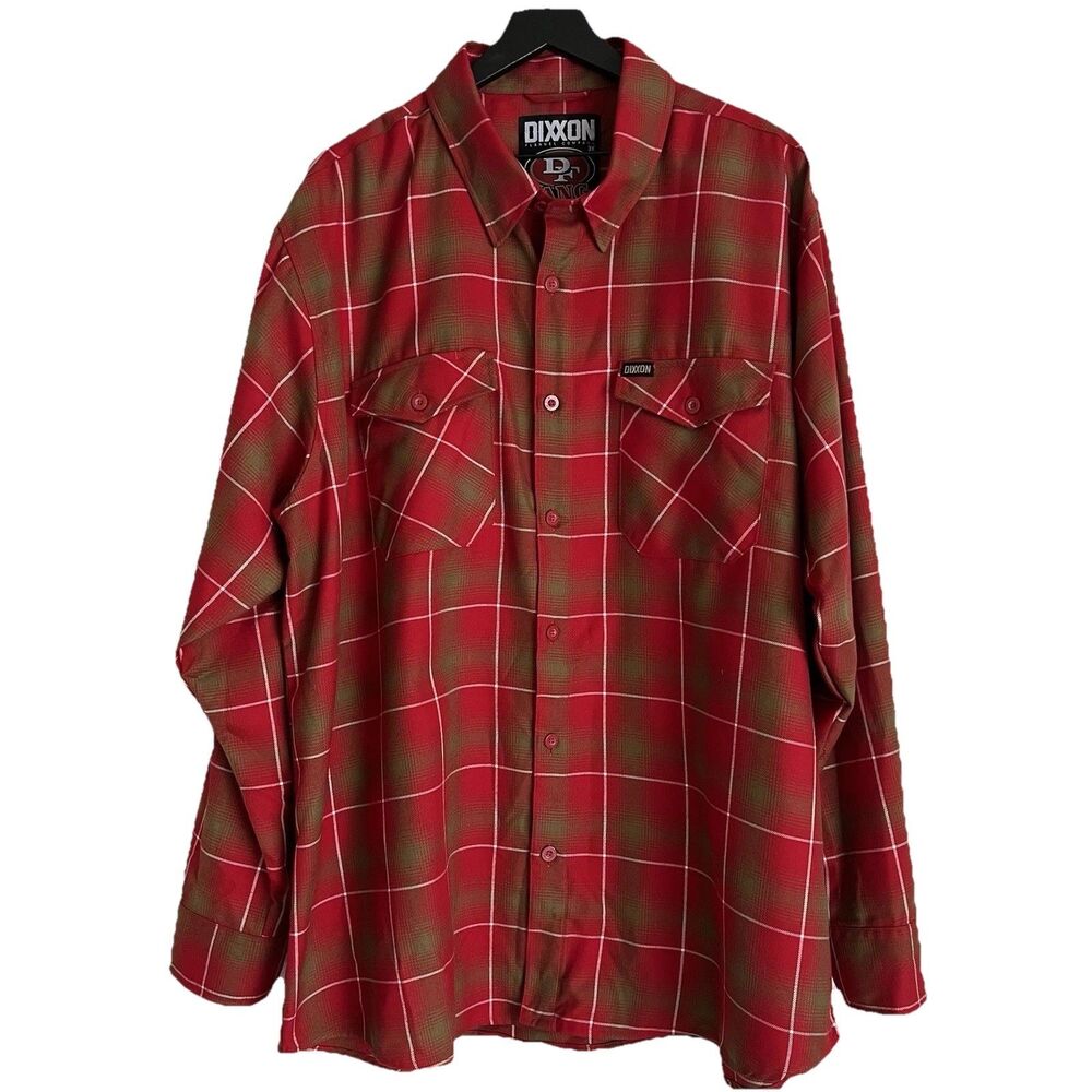 DIXXON BANG BANG 49ERS FLANNEL SIZE 3X RED